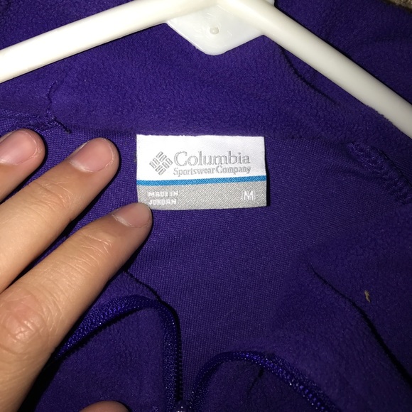 1/4 Zip Purple Columbia Fleece Jacket! - Picture 4 of 8