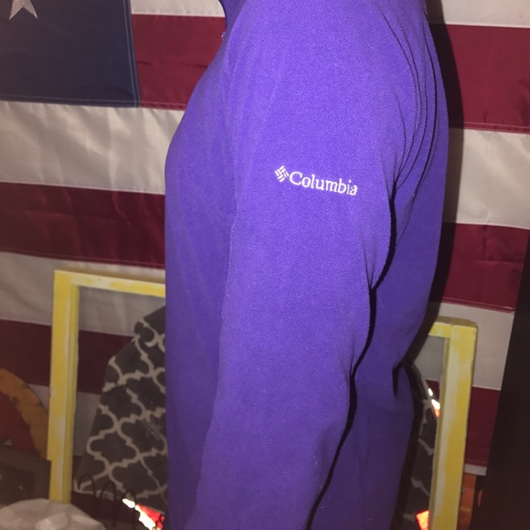1/4 Zip Purple Columbia Fleece Jacket! - Picture 6 of 8