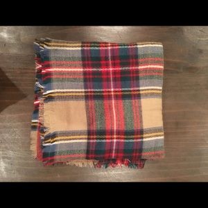 plaid blanket scarf