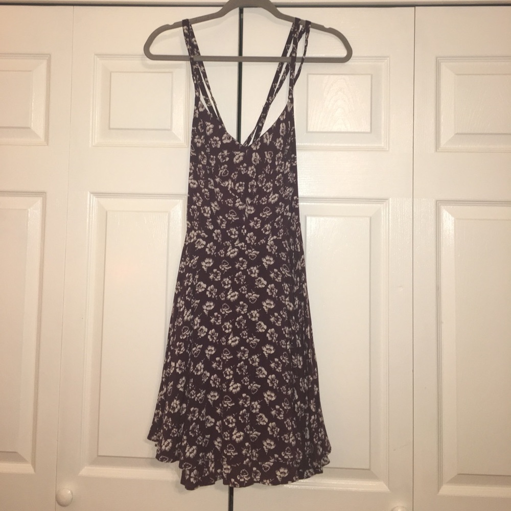 Floral Fit and Flare Strappy Dress