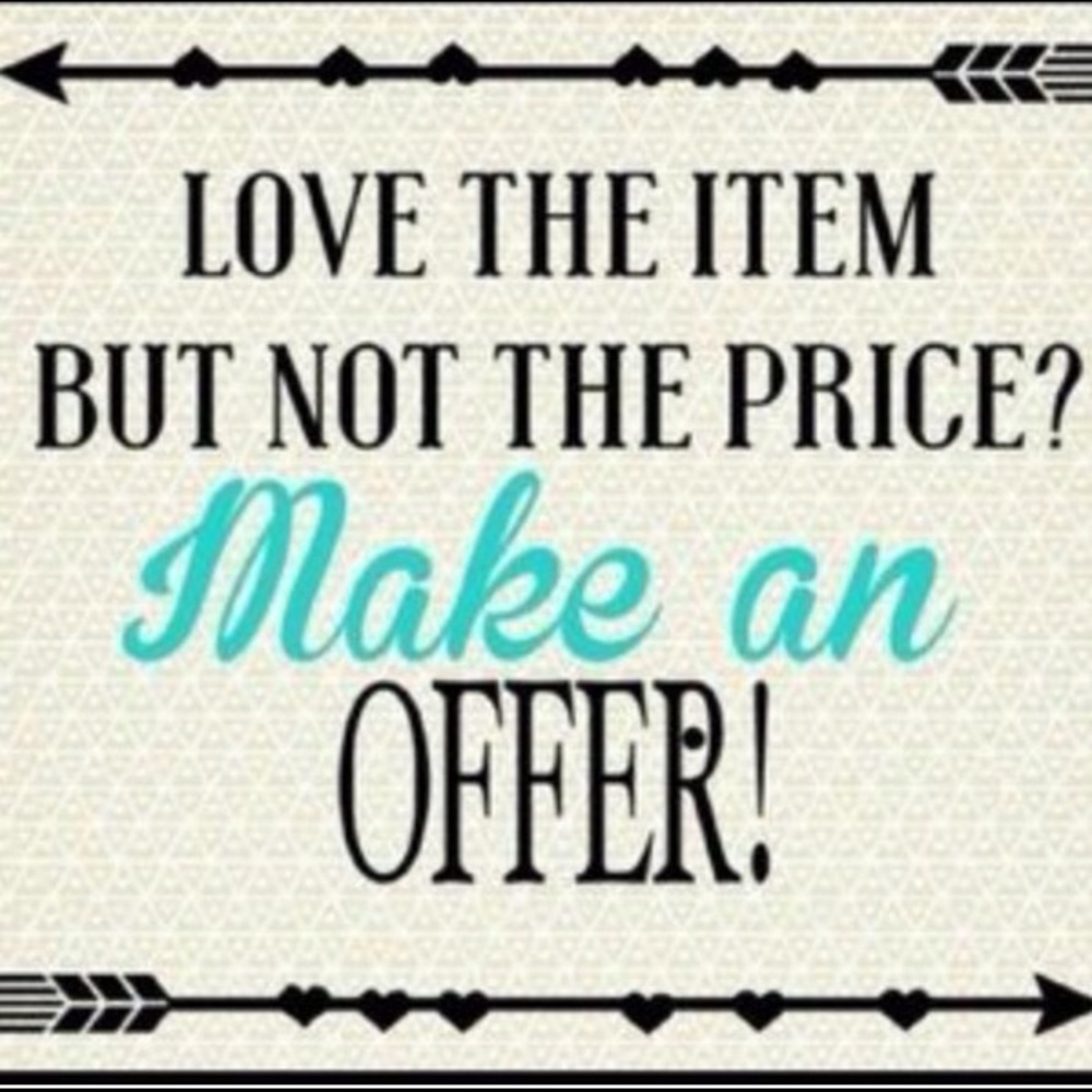 All items are negotiable...make an offer