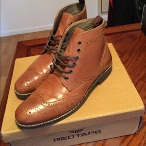 Red Tape Brogue Boots