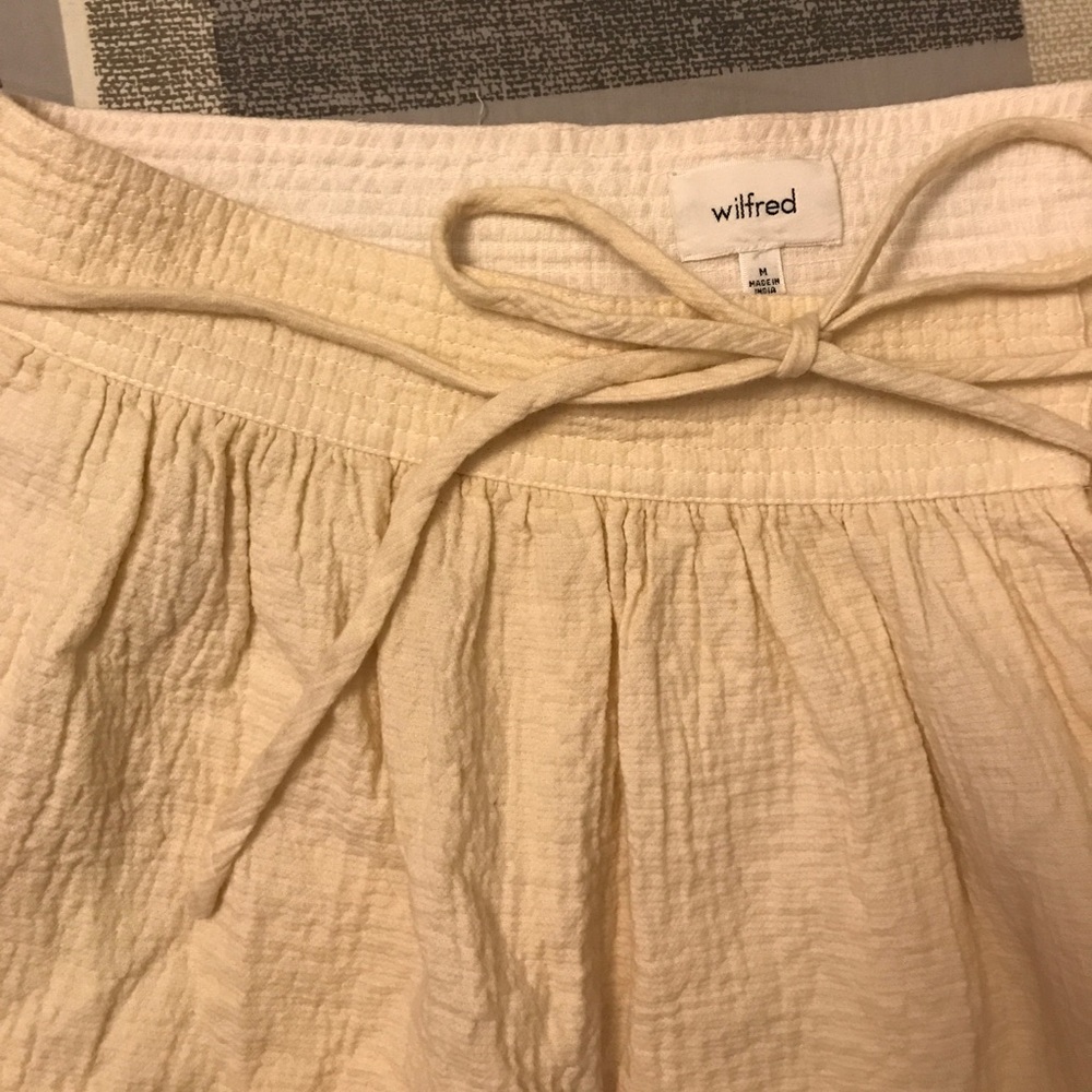 Wilfred Yellow Wrap Skirt