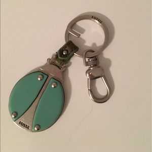 Fossil turquoise ladybug keychain!!!