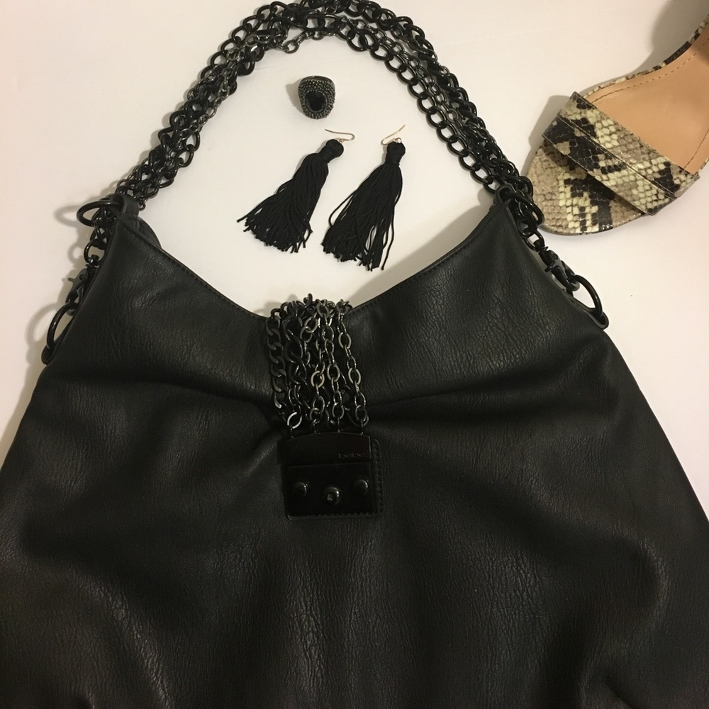 Bebe black hobo handbag