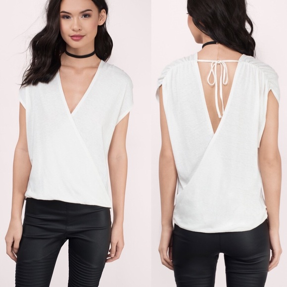Tobi Tops - Catelyn Linen Slub Twist Ivory Top