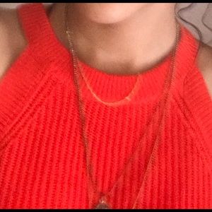 Orange old navy sweater (sleeveless)