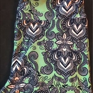 LuLaRoe TC Leggings BRAND NEW mint & black