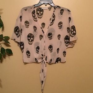 Sheer Skull Top