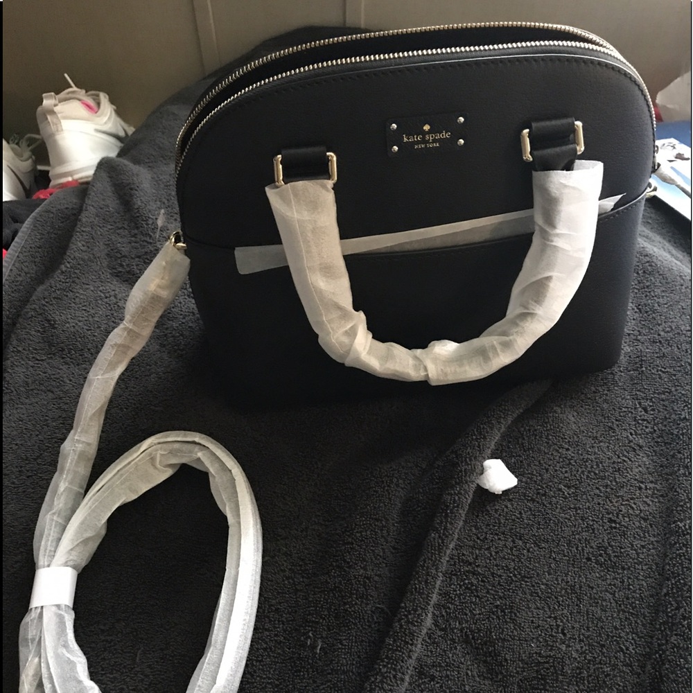 Kate spade black cross body or hand bag