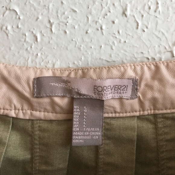 baby pink faux leather skirt - Picture 3 of 4