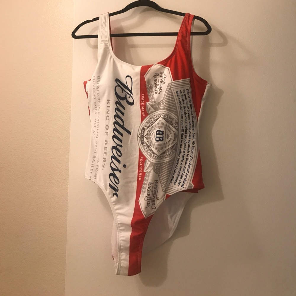 Budweiser One Piece Swimsuit with Low Back