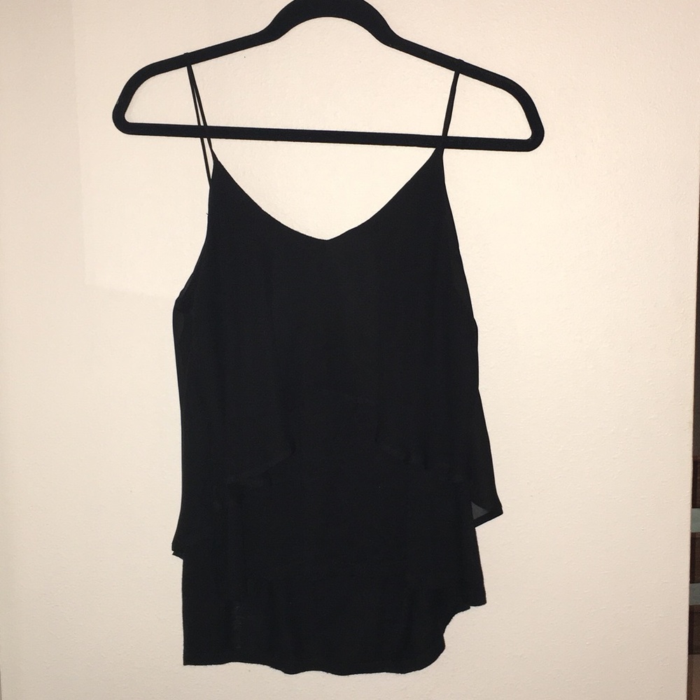 Women's Black Strappy Tank