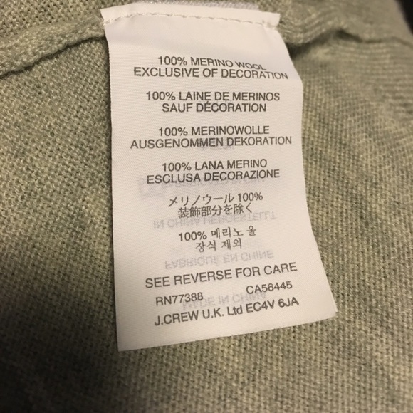 J.Crew Merino wool exclamation sweater, light gray - Picture 5 of 5