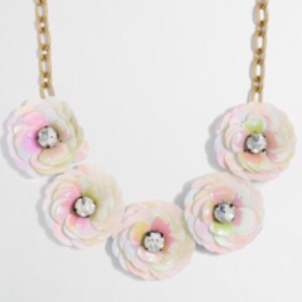 Sequin Flower Necklace
