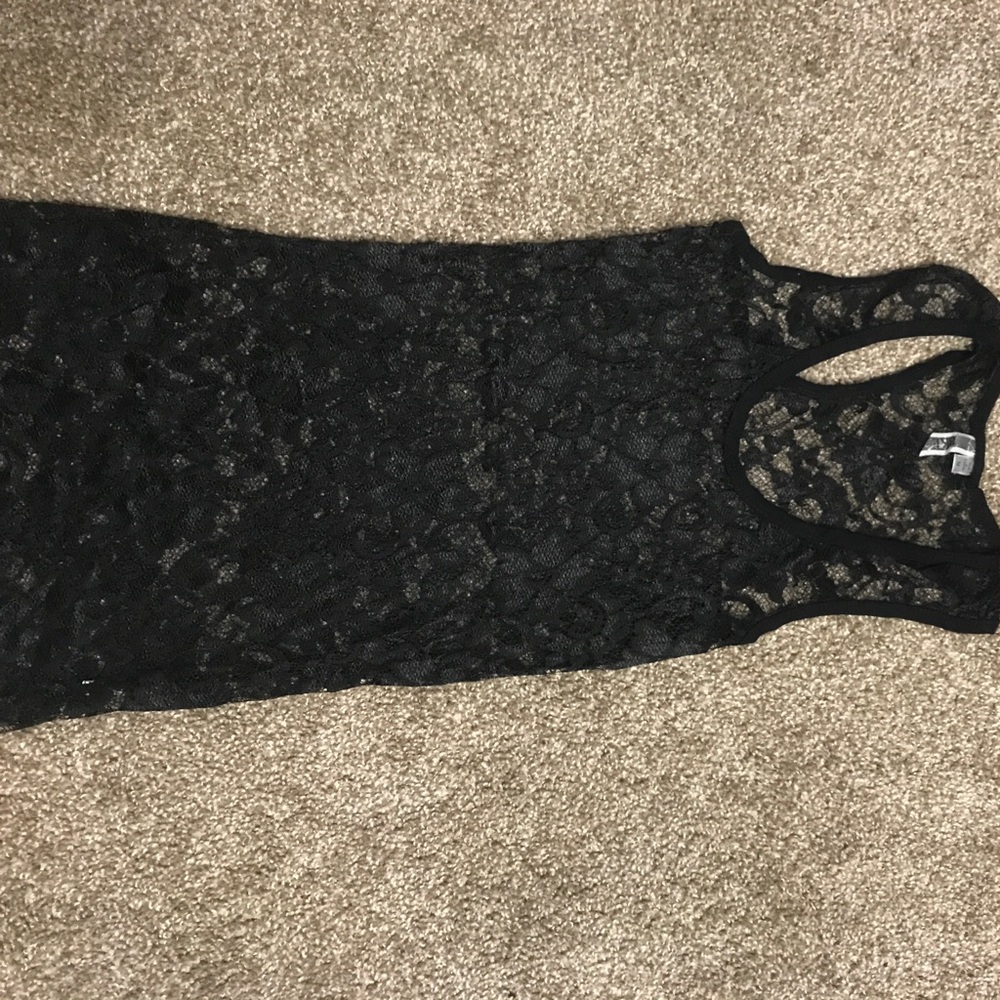 BKE black lace tank!