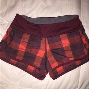 Lululemon speed shorts. Haute Red ❤️