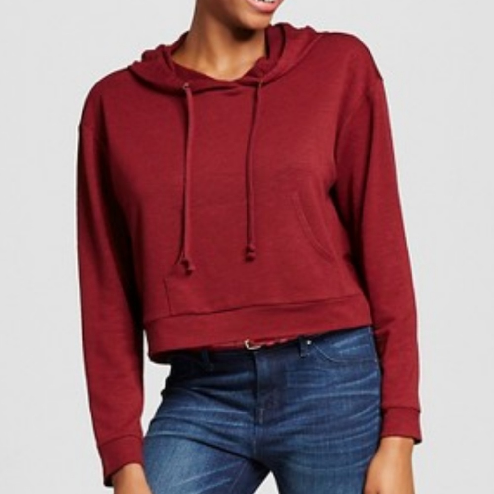 cropped hoodie