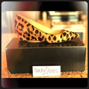 Talbots Leopard print wedges