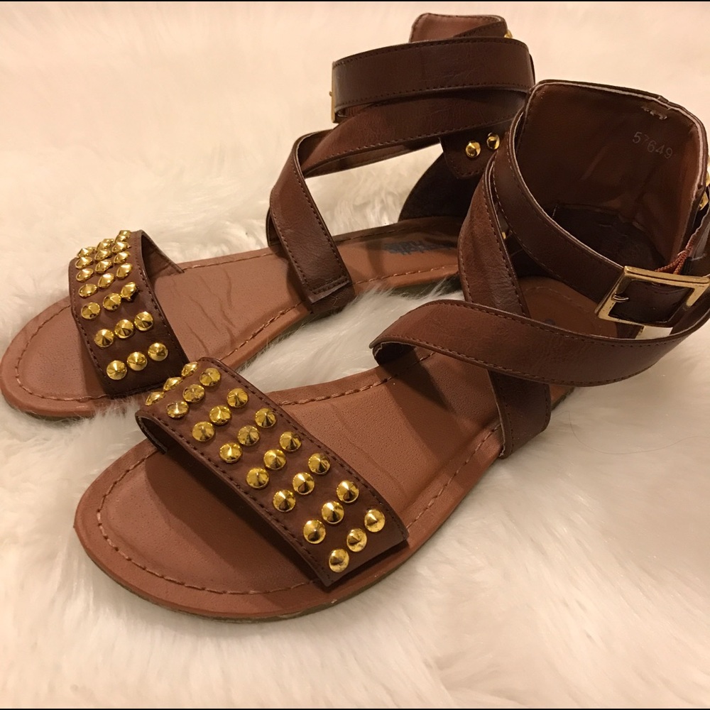 Studded Gladiator Sandas