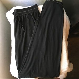 Black drawstring pants