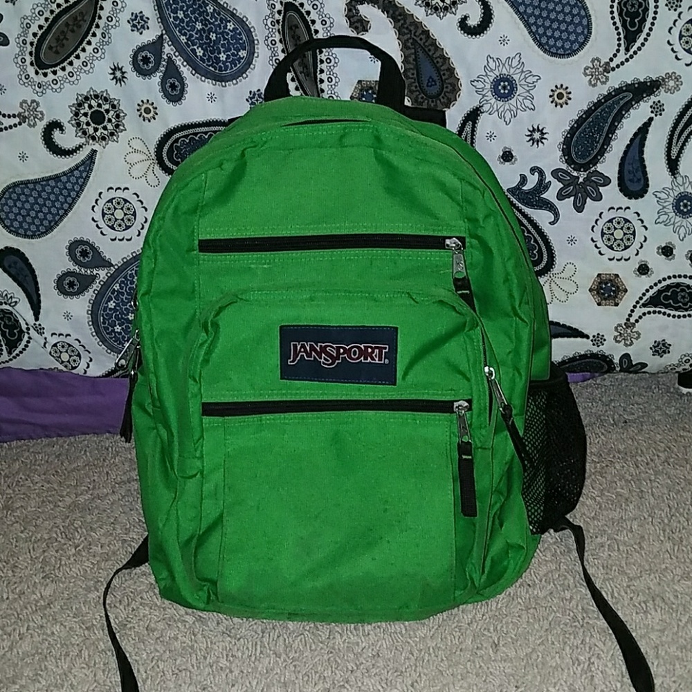 GREEN JANSPORT BACKPACK