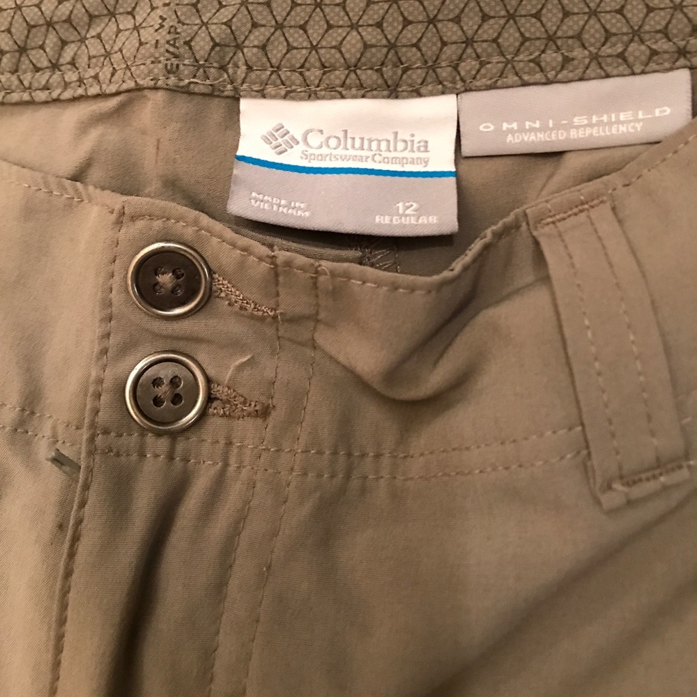 Columbia pants convertible Omni Shield 12 Beige