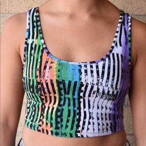 Multicolor crop top