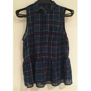 Plaid Blouse