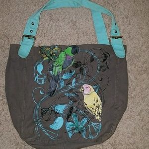 TOTE BAG -- with bird graphics & designs