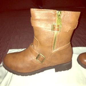 Tan ankle boots