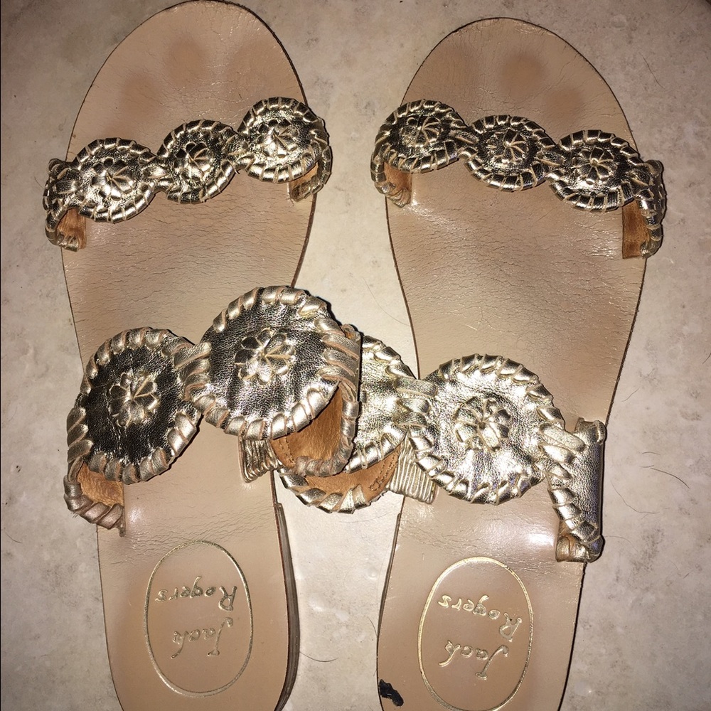 Jack Rogers Lauren Sandal Gold