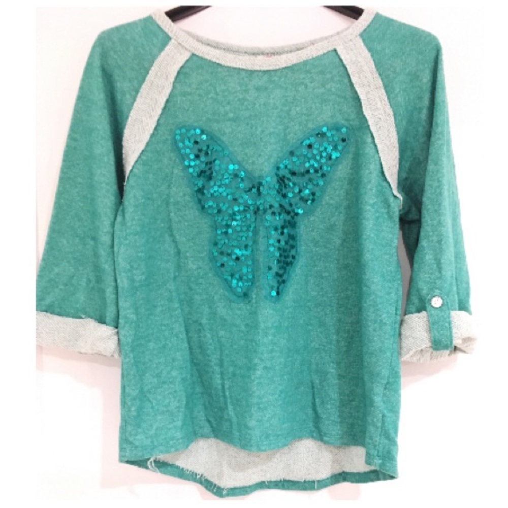 Distressed casual top