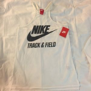 NIKE razor back running jersey tank