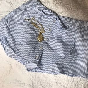 ***cute striped skort**