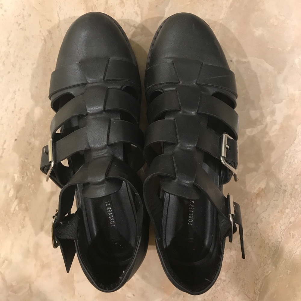 F21 Black Shoes