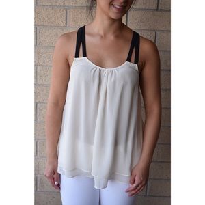 European off white blouse