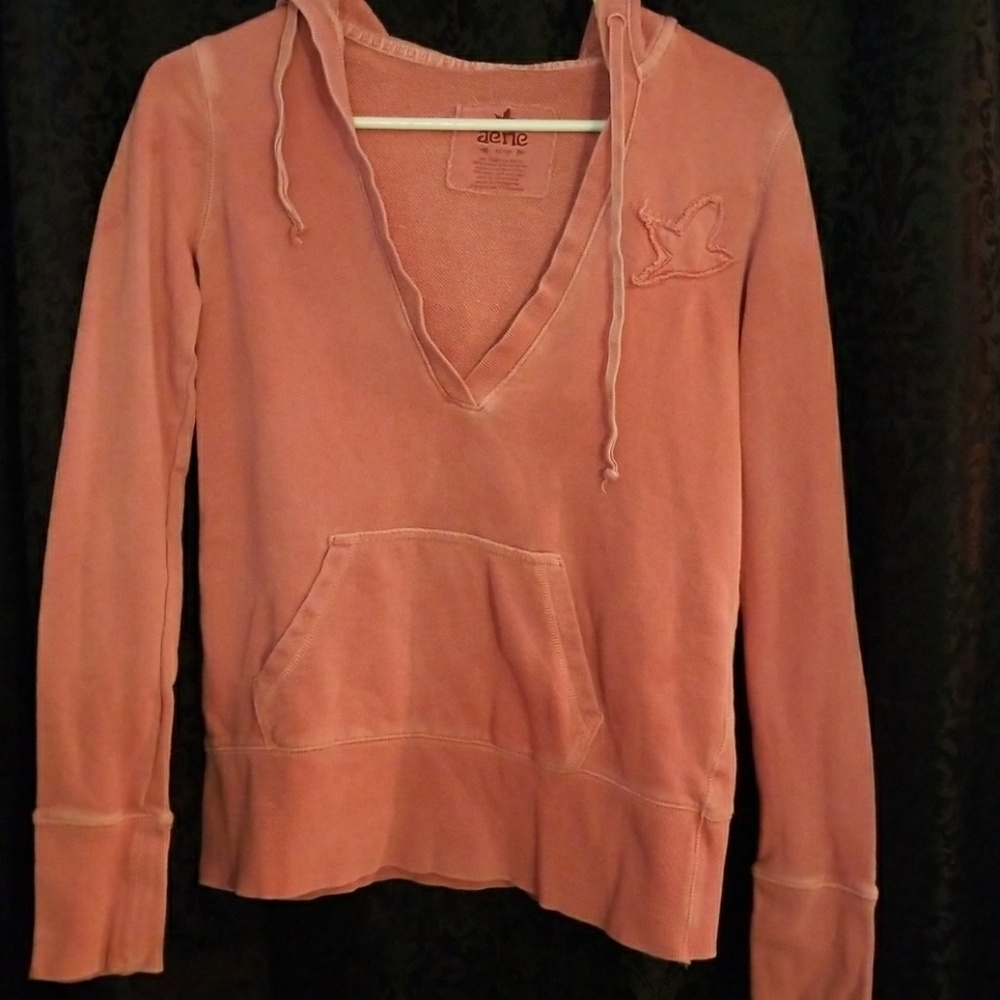 Aerie v-neck hoodie