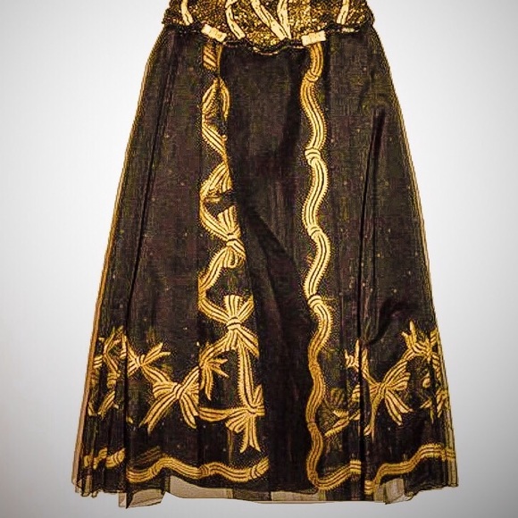 Vintage Zandra Rhodes 1980s fan top dress - Picture 3 of 6