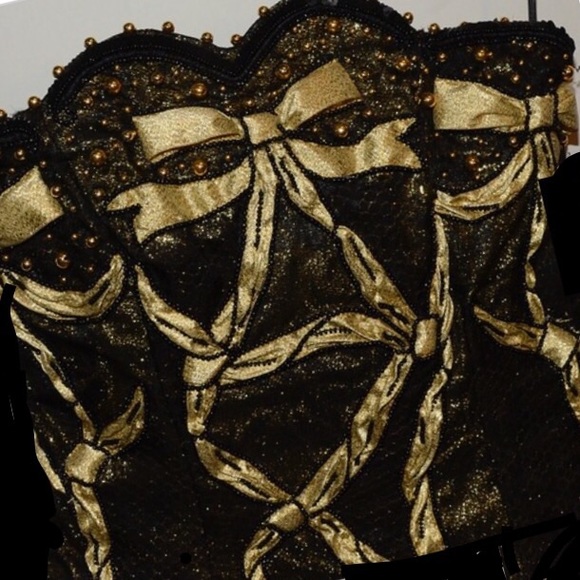 Vintage Zandra Rhodes 1980s fan top dress - Picture 2 of 6