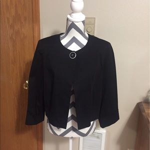 Life Style Attitude Black Short Waisted Jacket