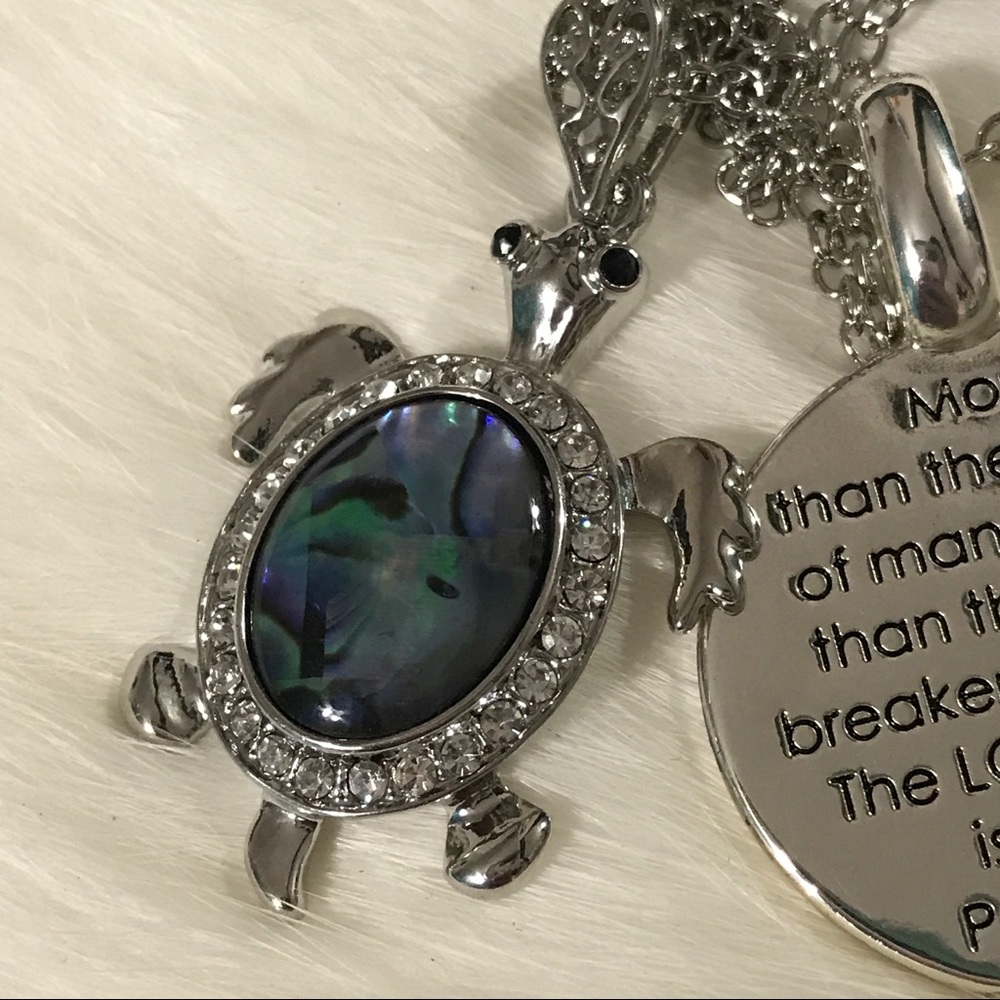 Handmade Turtle Quote Necklace - Picture 3 of 3