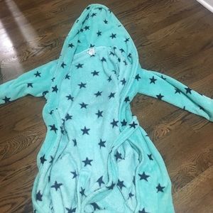 Cute Star Bathrobe with Two Pockets and a Tie