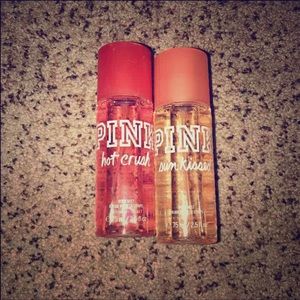 2 PINK Body Mists travel size