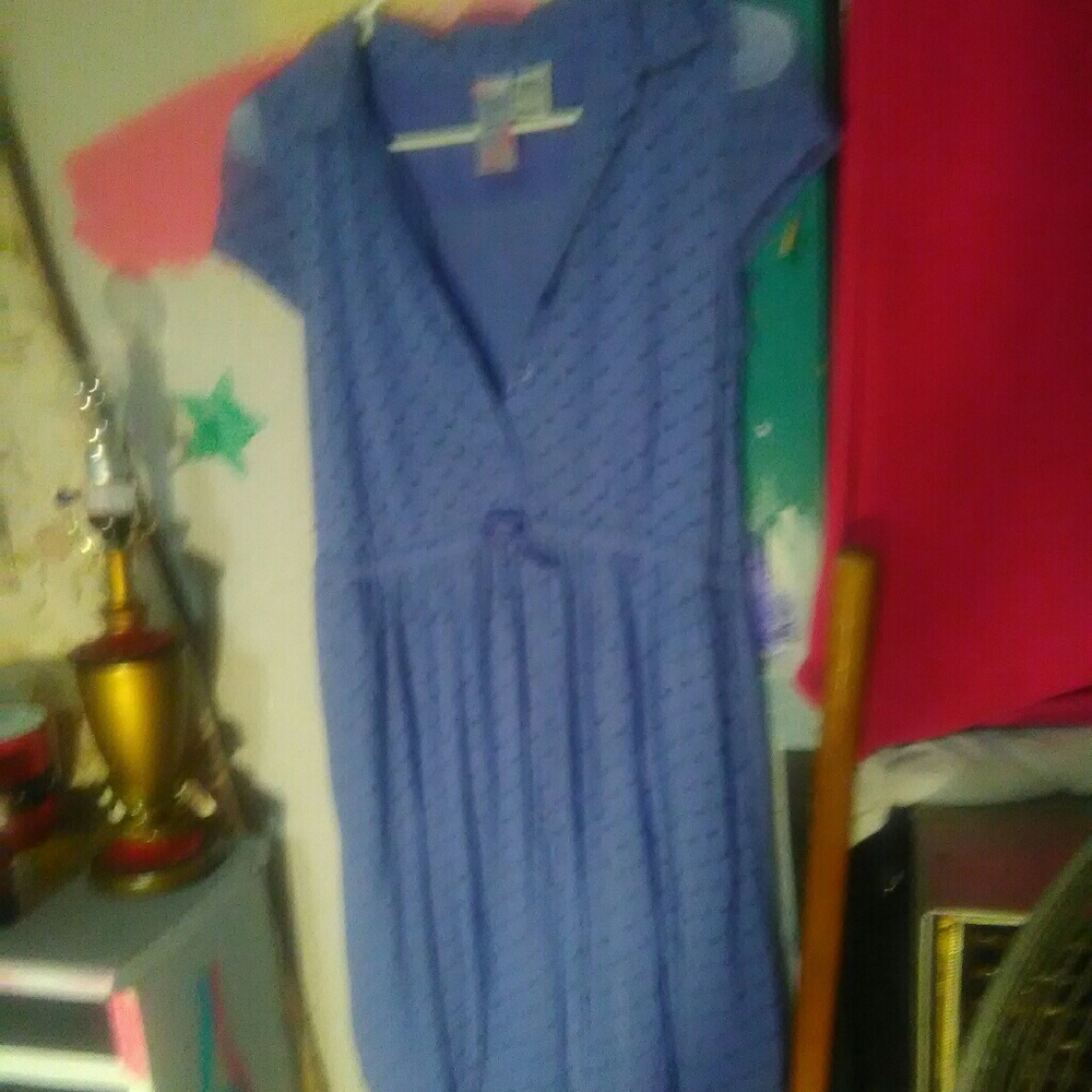 Purple Polka Dot Babydoll Dress