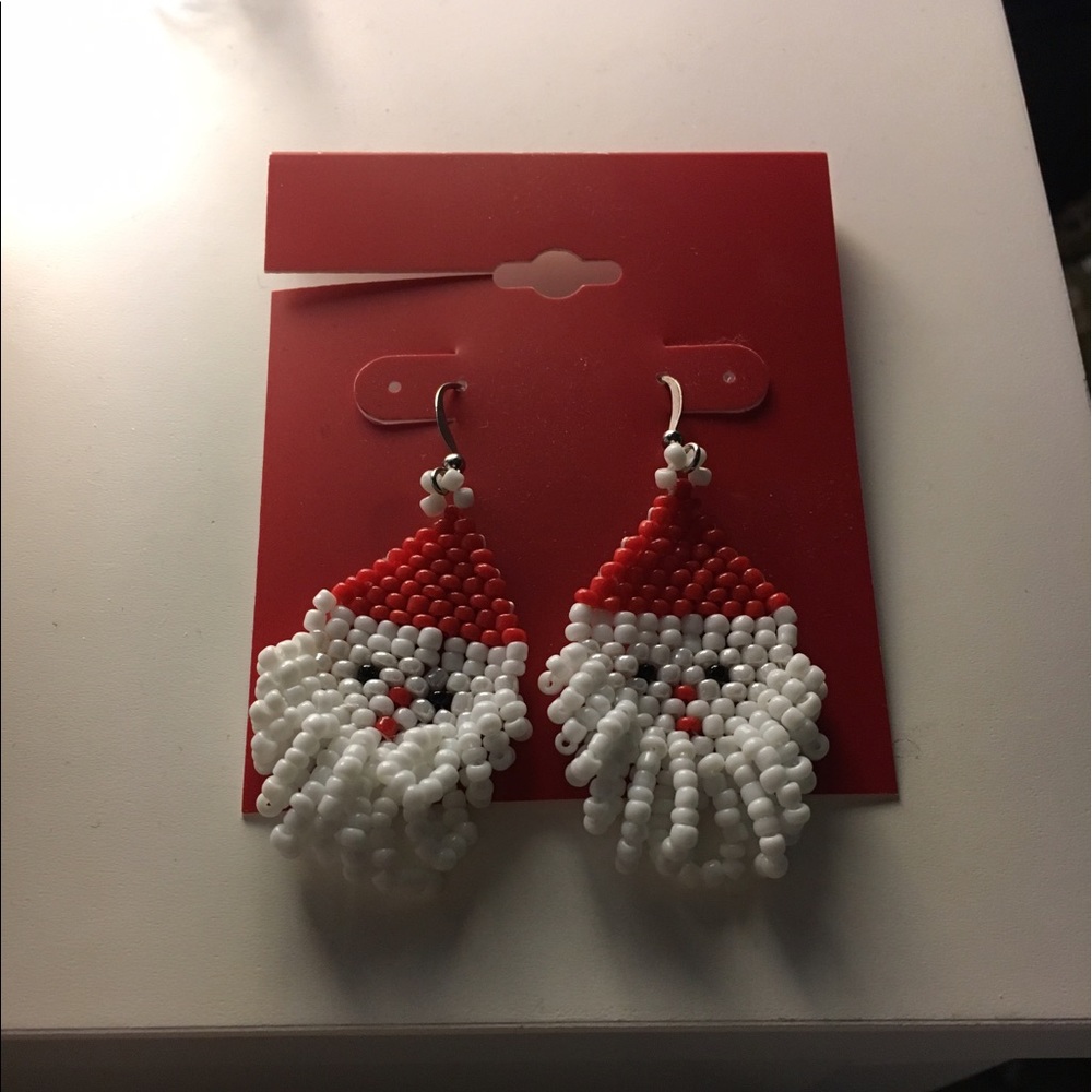 Santa earrings