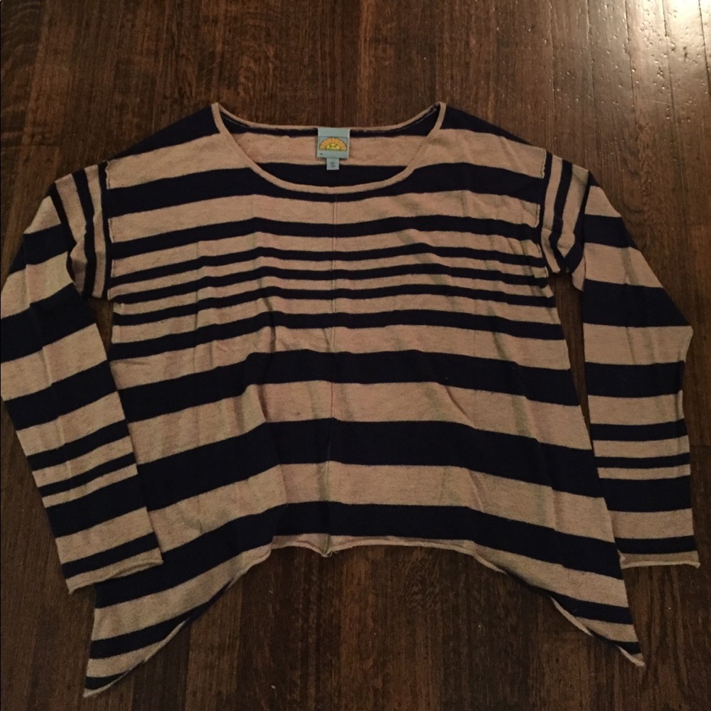 C&C stripped cashmere sweater