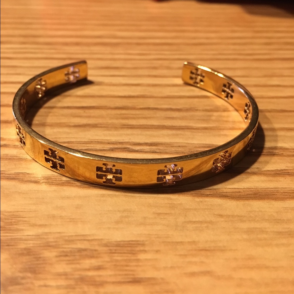 Tory Burch Pierced T Cuff Bangle