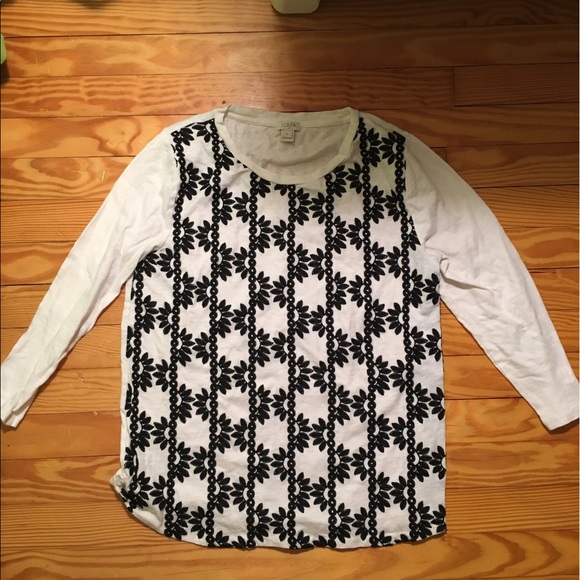 J. Crew Floral Design Top - Picture 1 of 1