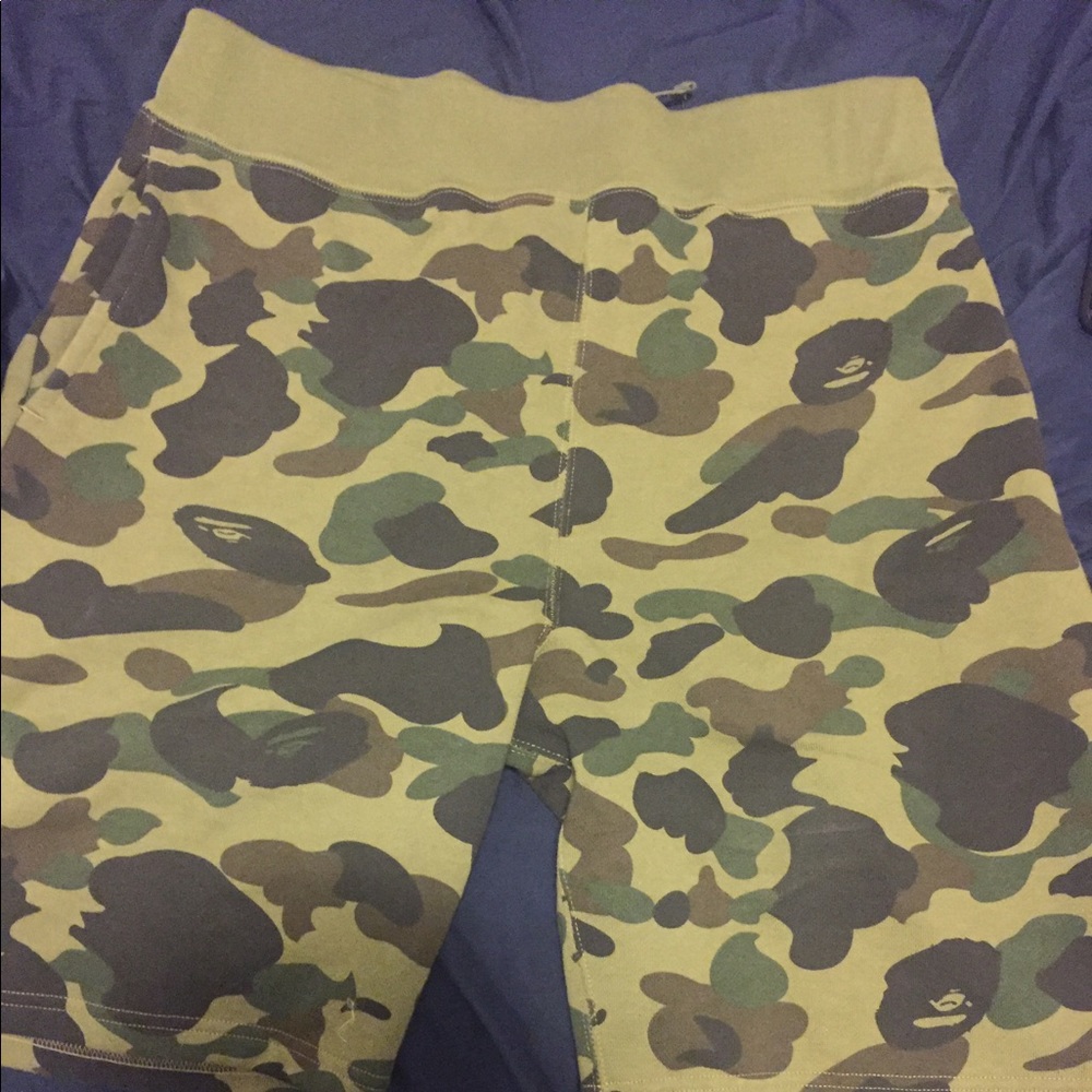 Bape camo shorts